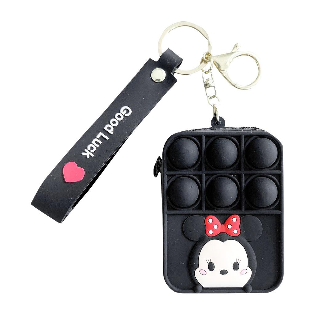 Push Toy Peněženka na mince, Bubble Toy Hračky pro úlevu od stresu pro dospělé děti