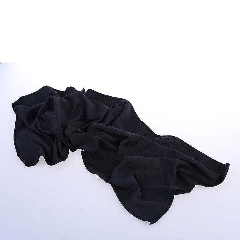 

Custom Logo Quick-Dry Cooling Sports Towel - Ice Fiber for Summer Fitness 30x100 cm чёрный
