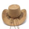 Vintage Western Cowboyhut Wildlederimitat Quaste Dekorationshut