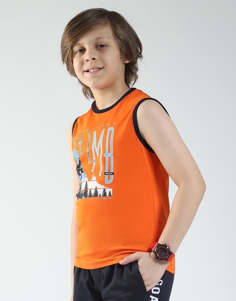 Boy's Regular Fit Printed T-Shirt | Half Sleeve | Round Neck | Casual Wear T Shirt for Boy's