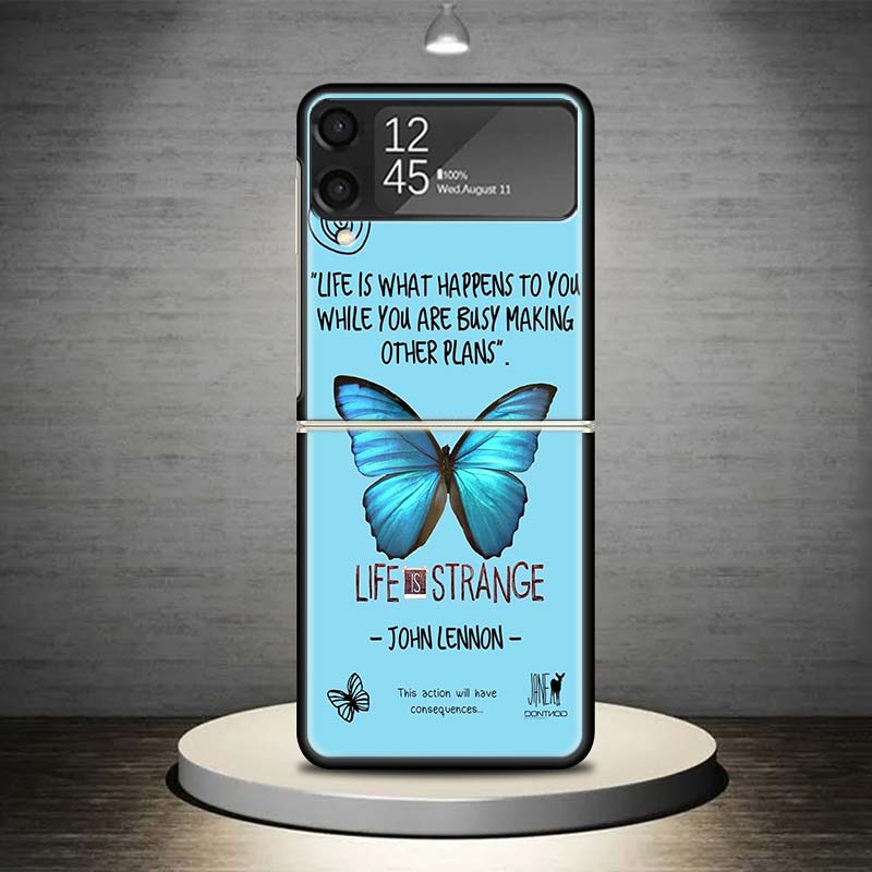 Life Is Strange Phone Case For Samsung Galaxy Z Flip 7 6 5 4 3 5G Shockproof Cover Z Flip7 Flip6 ZFlip5 Flip3 Flip4 Luxury Shell