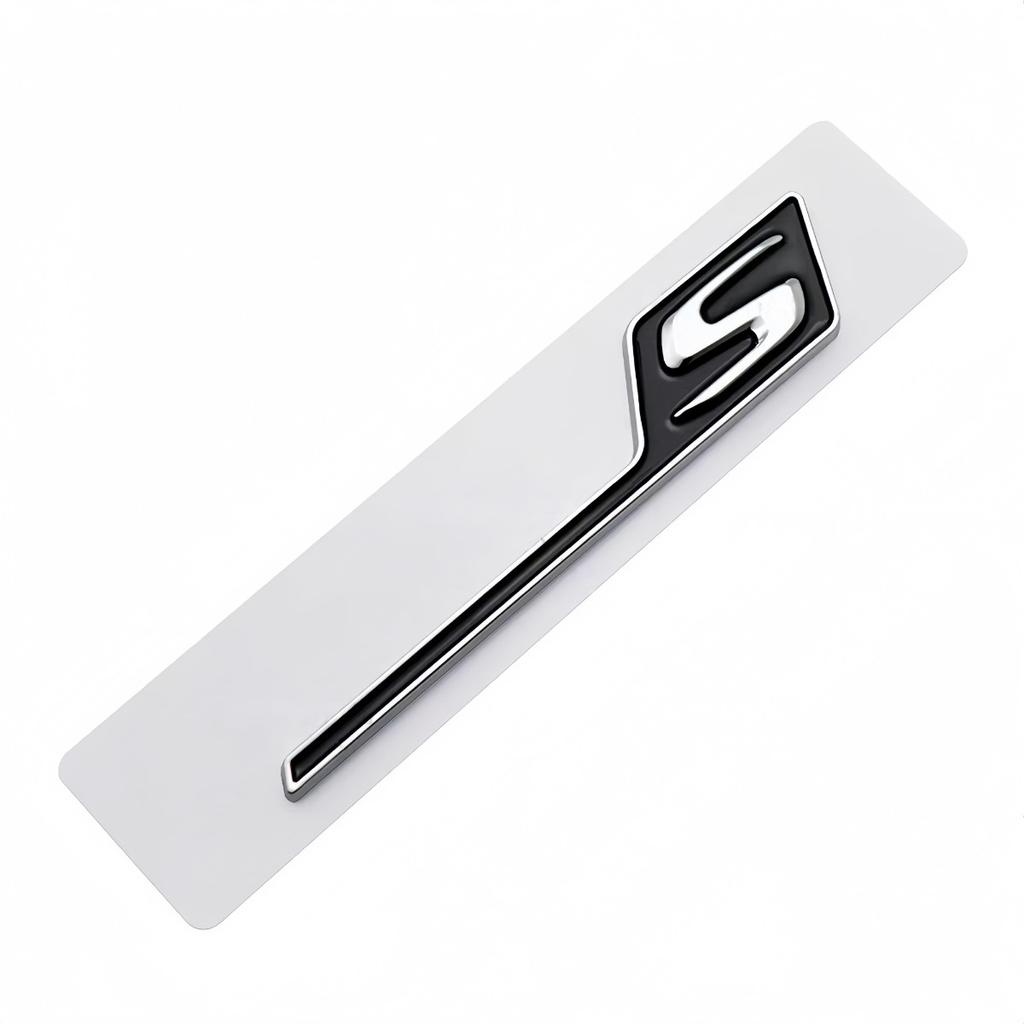 1PC ABS GT C S R Logo Badge Sticker Car Rear Trunk Emblem Decal High-Quality Automotive Styling Accessories