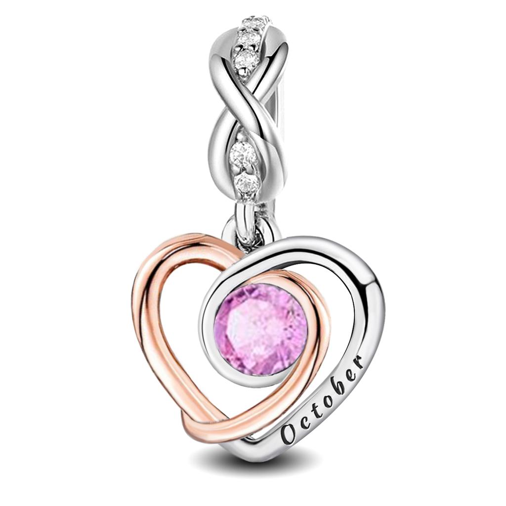 Copper Sweet Romantic Love Heart Month Pendant Fit Diy Bracelet Bangle Making Gift Of Fashion High Quality Jewelry