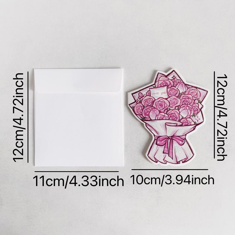 3D Retro Foldable Christmas Tree Greeting Card with Envelope - Perfect for Best Friends or Couples.