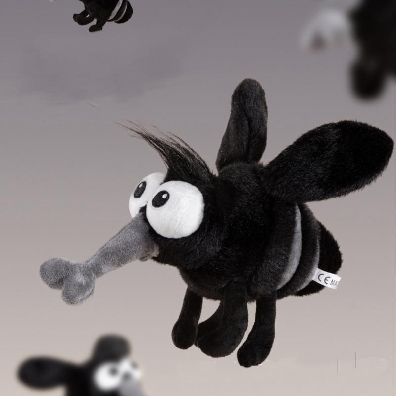 1 Piece 13/25Cm Cute Stuffed Bug With Angry Face Doll Bag Pendant Summer Mosquito Plush Toy Funny Gift For Kids Home Decor