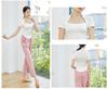 Yuoku Ballet Short Square Solid Practice Jazz Elegant Dance Costume B01 Green Women's T-Shirt, Sleeves, 3/4 Sleeves, Neck, Color, Wear, Dance, Yoga,