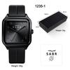 Sabr Arabic Numeral Watch 3Atm Waterproof Silicone Strap Magnetic Buckle Alloy Case Men's Business Quartz Watch