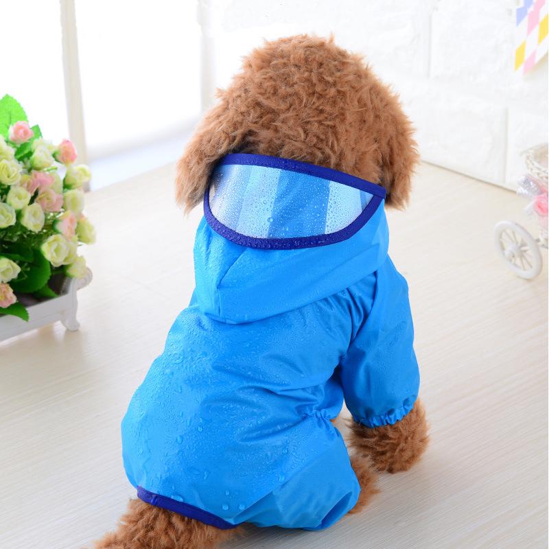 Pet Raincoat Dog Raincoat Puppy Hooded Waterproof Clothes