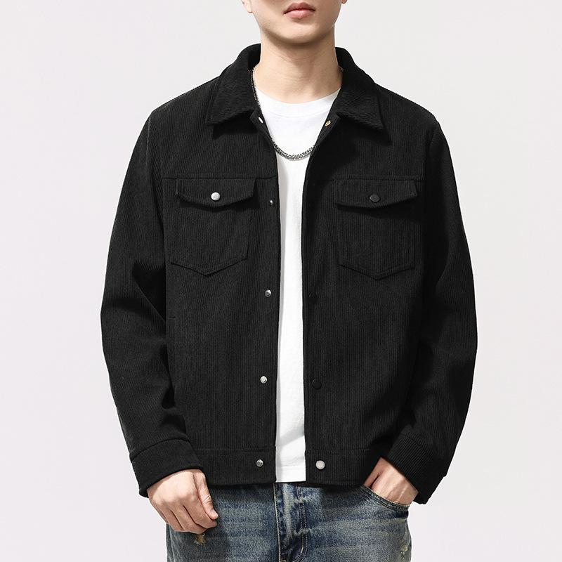 Jacket Men's New Retro Coat Spring and Autumn Versatile Loose Casual Top