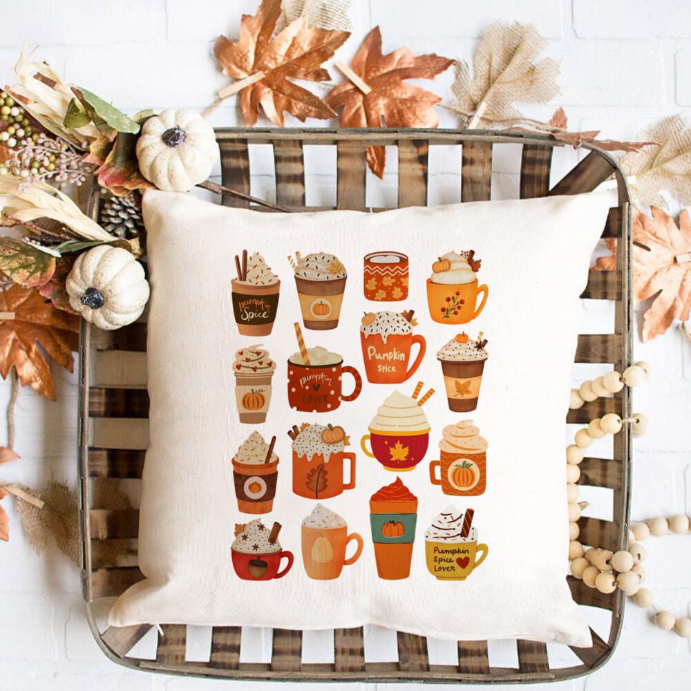 Farmhouse Pumpkin spice Cushion cover Fall Print Art Cushion Pumpkin Art pillowcase Pumpkin Patch Home Decor Cushion