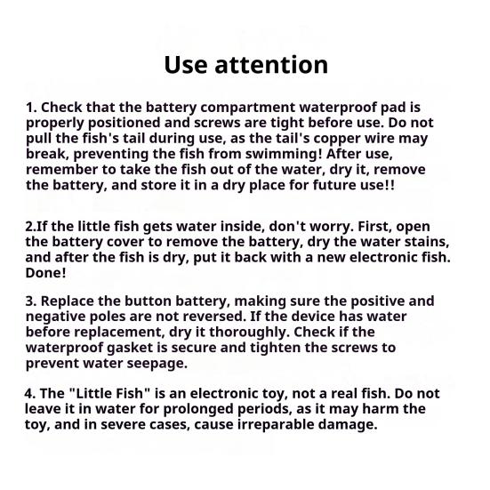 Swimming Fish Toy with LED Light Waterproof Battery Powered Simulation