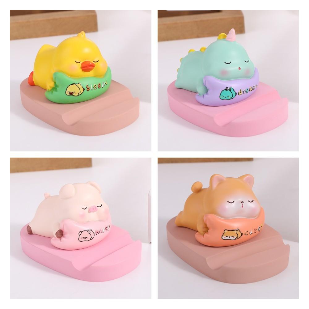 Boneca de Resina Animal Suporte de Celular Suporte para Telefone Boneca Fofa Suporte para Celular Presente Criativo