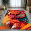 Charizard Charmander Pokemon Living Room Non-Slip Area Rug Soft Carpet for Bedroom Kids Playroom Sofa,Home Decor Doormat Gift