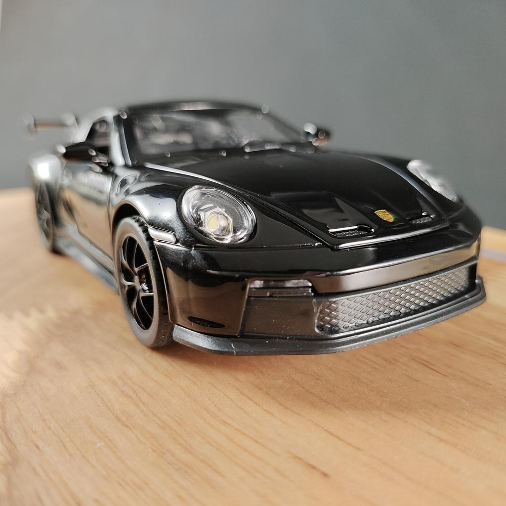 1/32 Porsche 911 GT3 RS Alloy Diecast Racing Car Model Collection of Hobby Decorative Fine Ornaments Sound Light Toy Gift for Friends