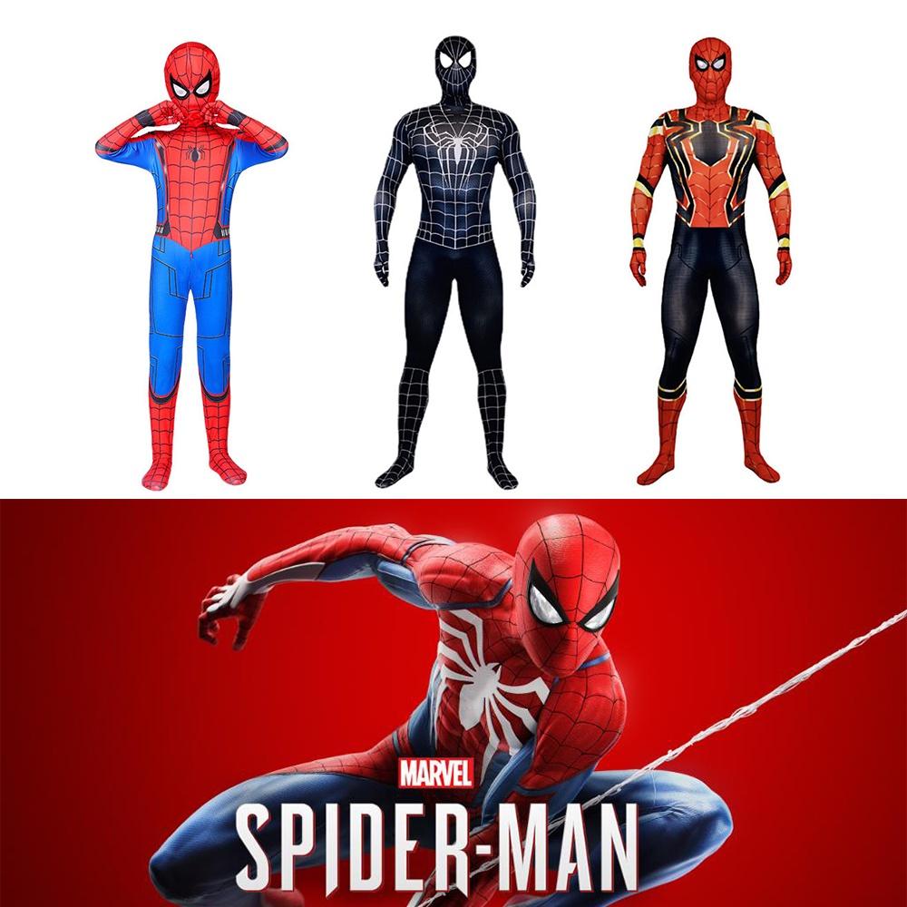 Spider-man No Way Home Amazing Iron Black Cosplay Costume Suit For All Ages