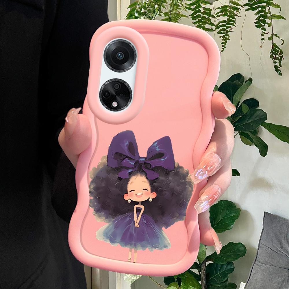 Gemaltes Muster Big Wave Edge Weiches Silikonmaterial Macaron-Telefongehäuse Stoßfestes Schutzgummigehäuse für OPPO Reno Realme