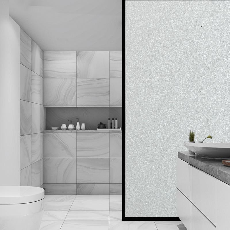 Matte Window Film Decorative Glass Film Anti UV Window Privacy Film Frosted Non Adhesive Cover Stained Sticker for Home Office