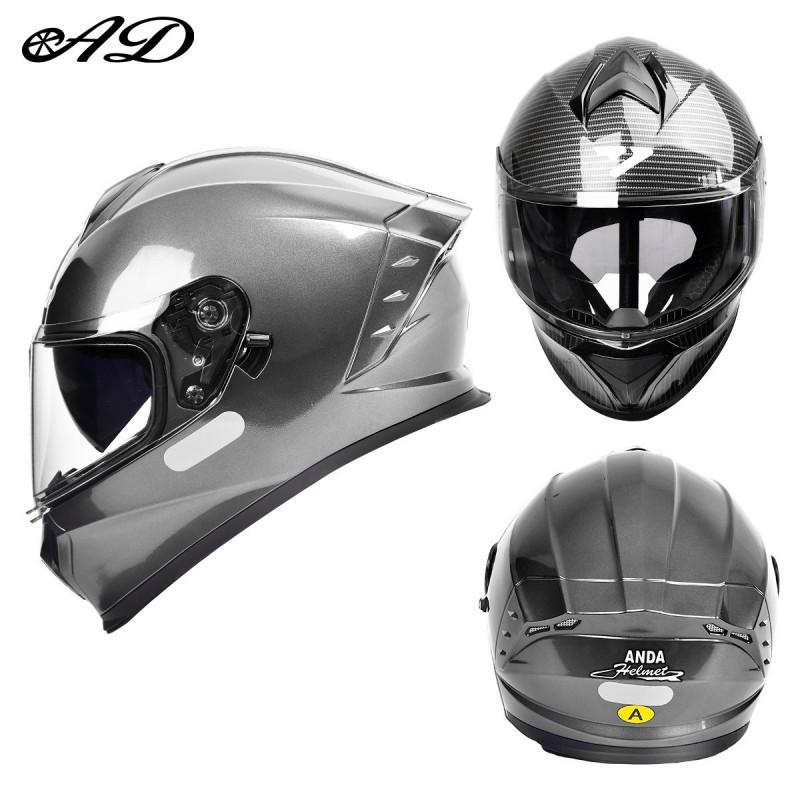 AD Motorcycle Helmet 3C DOT Certified Full Face Men Women All Season