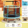 Children's Indoor Trampoline & Swing Set with Anti-Tip Safety Bar