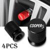 For Mini M104pcs For Mini Cooper S R56 R50 R53 F56 F55 R60 Accessories Car Wheel Tire Valve Caps Tyre Stem Covers Airdust Waterproof