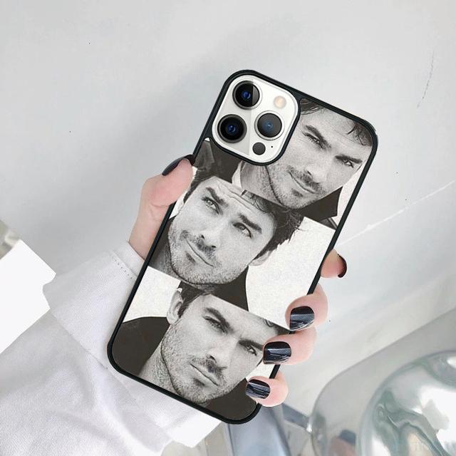 Custodia per Telefono Ian Somerhalder Vampire Diaries tvd Per iPhone 17 Air 11 12 13 15 16 14 Pro MAX Plus