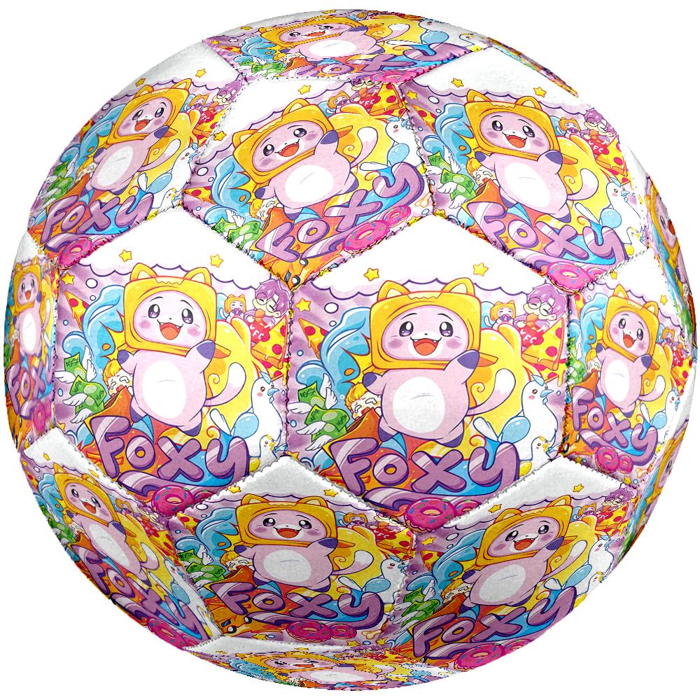 LankyBox Thema Fußball Größe 5, Geeignet für Indoor- und Outdoor-Spiele, ein Geschenk für jeden geeignet.