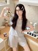 Pure Cotton Pajamas Women's Summer Korean Girls' Loose and Versatile Short-sleeved Shorts Can Be Worn Outside Loungewear Two-piece Set