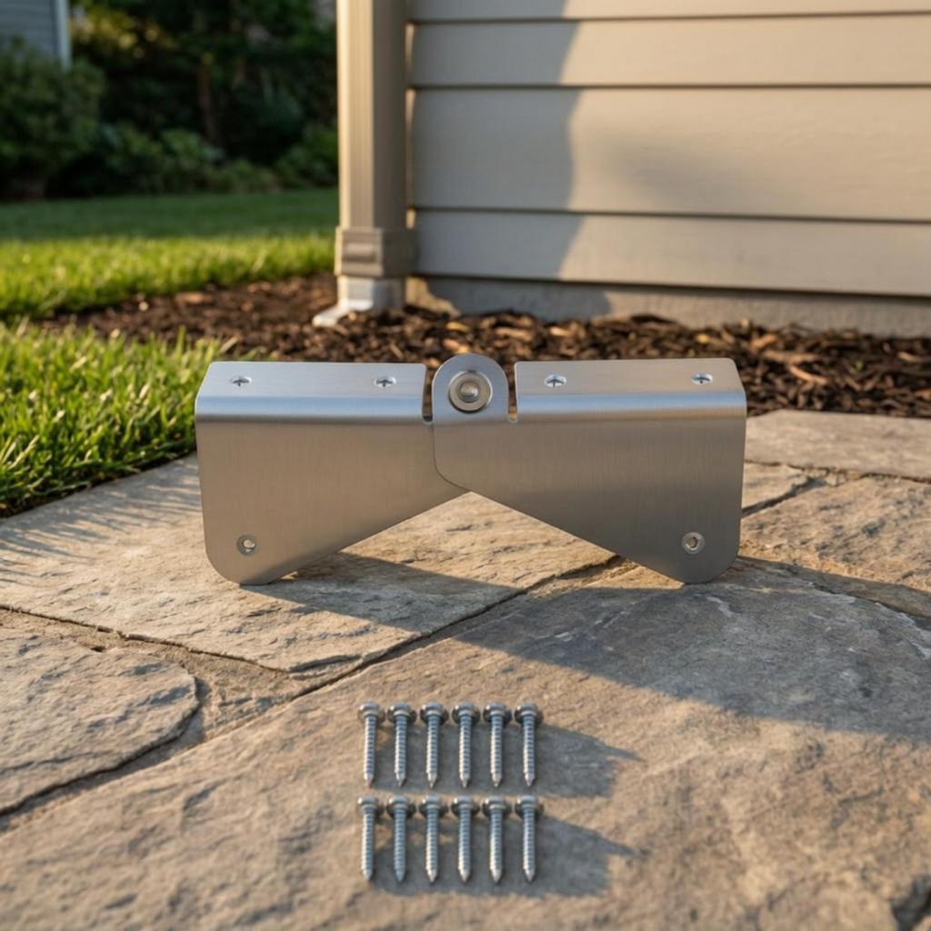 2 Pieces Gutter Downspout Extension Hinge Easy to Install Hardware for Lawn Care
