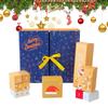Countdown Box To Fill 24-Day Empty Countdown Box To Fill Winter Holiday Folding Container Different Shape For Chocolate Nougat