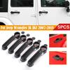 For Jeep Wrangler JK JKU 2007-2018 Liberty Dodge Nitro Car Carbon Fiber Style Exterior Door Handle Moulding Cover Trim Decor
