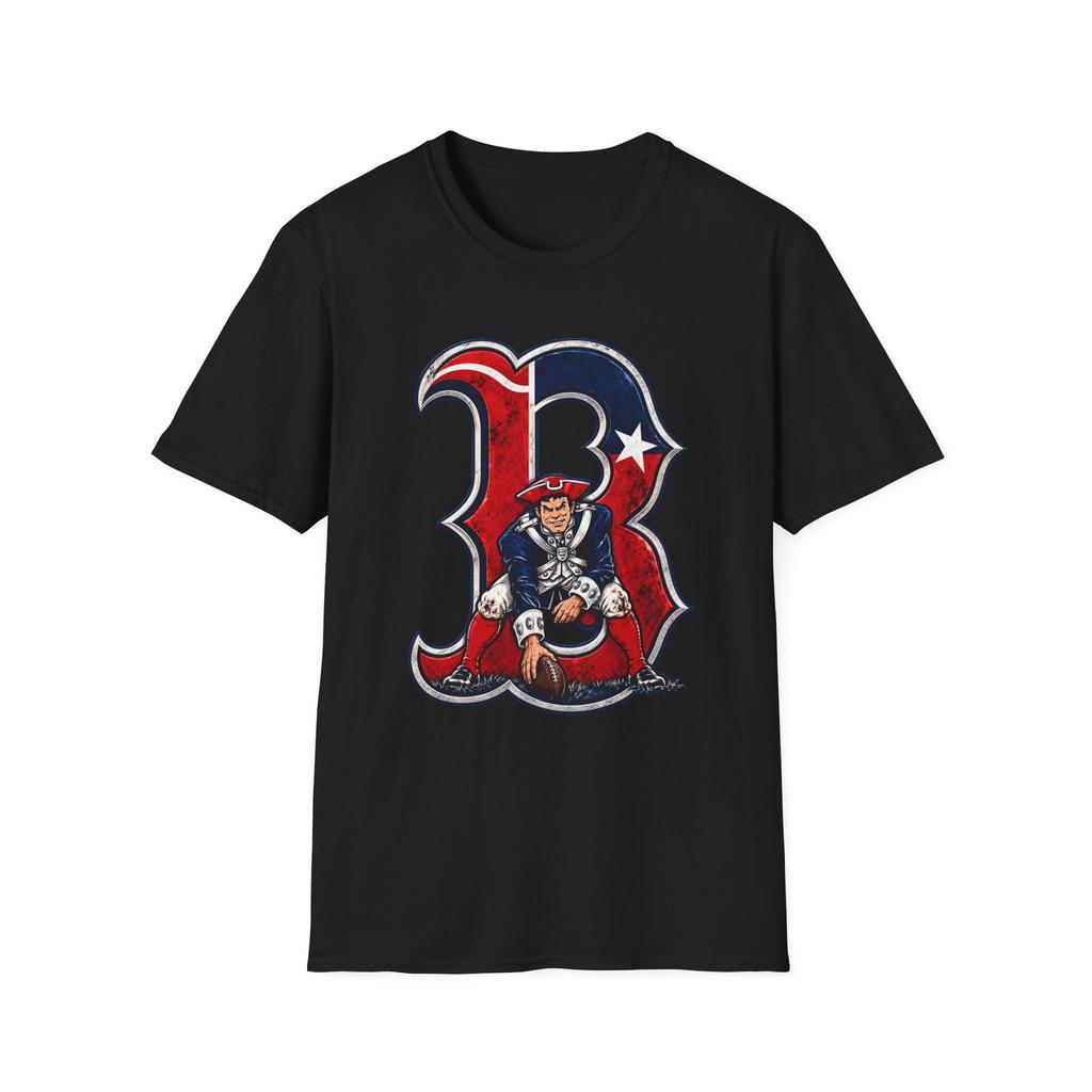 Boston sports mashup Tee | Vintage Revolutionary Soldier T-Shirt