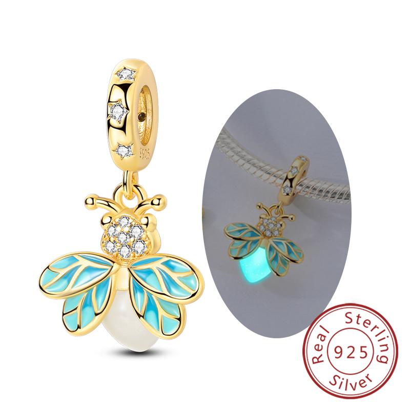 Original Charms Beads Copper Golden Bow Leopard Cat Dog Sunflower Beads Fit Pendant Bracelet Women Jewelry Gift