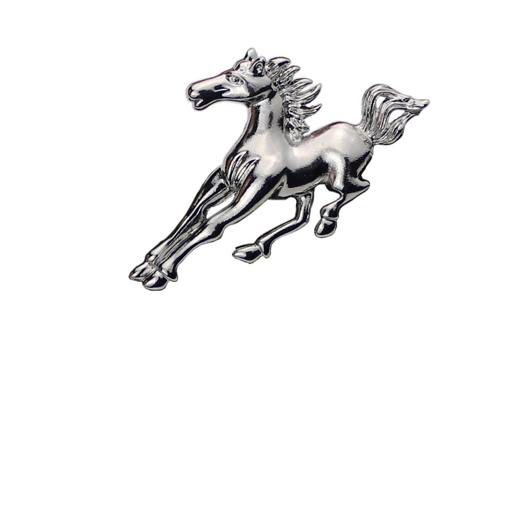 Fashion Metal Animal Horse Brooch Pin Badge Wedding Bridal - Silver