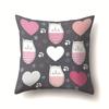 Cat Geometric Cute Single-sided Pillowcase Sofa Office Cushion Cover Living Room Waist Cover Bedroom Back Cover