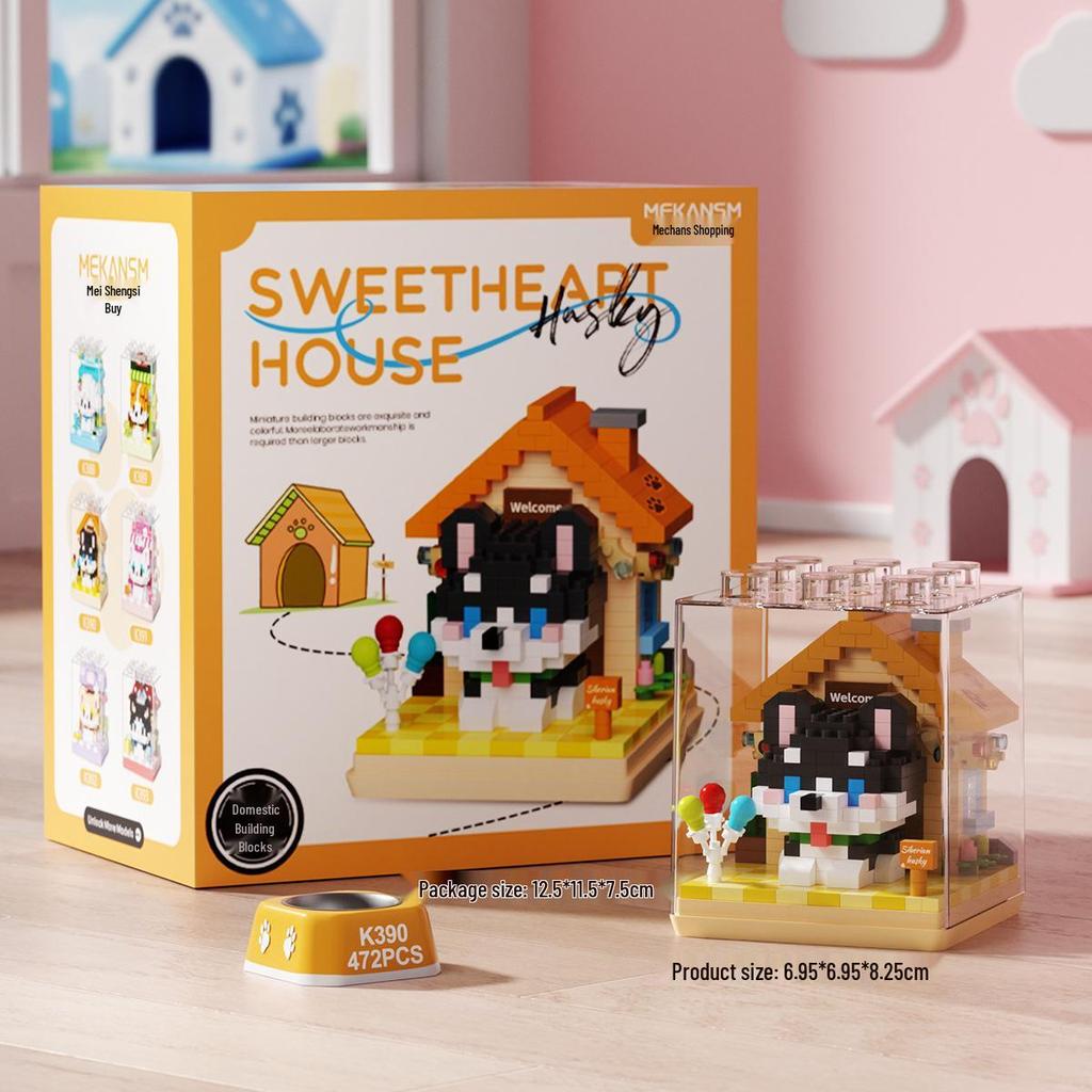 Children's Educational Building Blocks for Pets: Suitable for Dogs, Cats, Bichon Frise, Corgi; Compatible with Lego; Perfect for Children's Day
