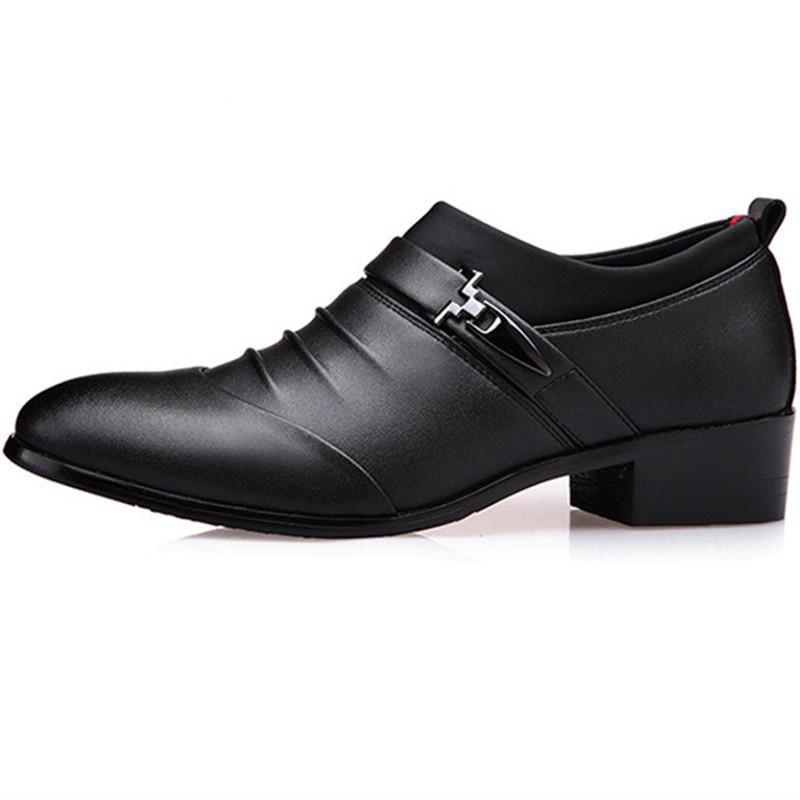 Formelle Lederschuhe für Herren, schwarz, spitze Zehenpartie, Halbschuhe für Partys, Büro, Business, Freizeitschuhe für Herren, Oxford-Schuhe für Herren