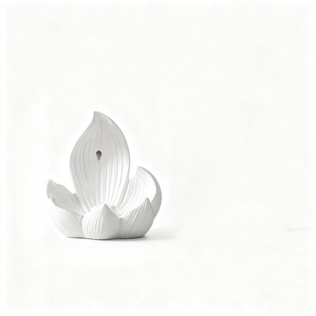 1Pc Lotus Seat Backflow Incense Resin Craft Diffuser Multifunctional Home Decor Suitable for Yoga and Meditation Send
