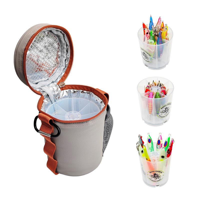 Fishing Bags And Boxes Fishing Lure Uv Glow Light Fill Light Usb Port Charging Squid Jig Tackle Box Hard Bait Jig Storage Case