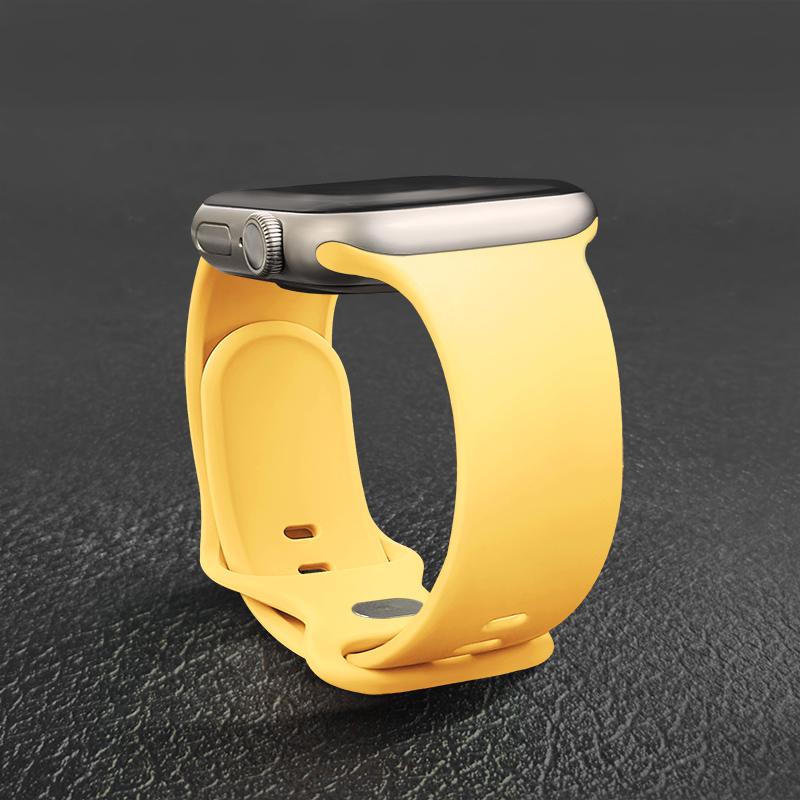 Sport Silicone Strap For Apple Watch Bands 44mm 46mm 42mm 45mm 41mm 49 40mm Correa Bracelet iWatch series 10 11 9 8 7 ultra 3 SE