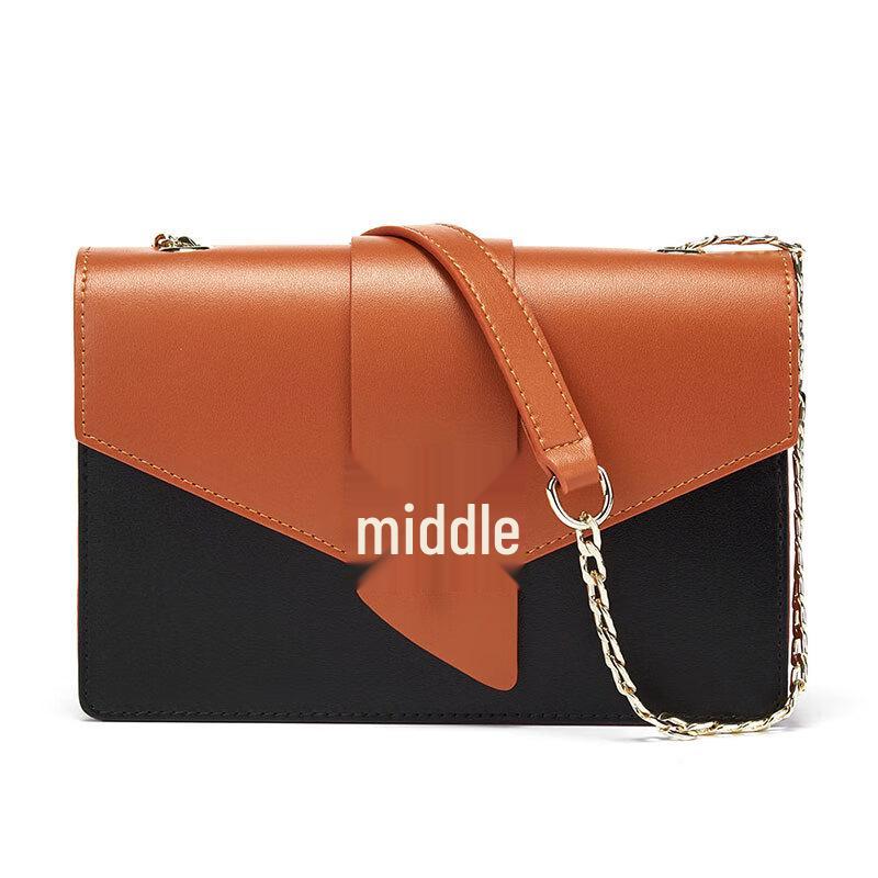 ELLE Color Block Shoulder Chain Crossbody Bag 3100₽