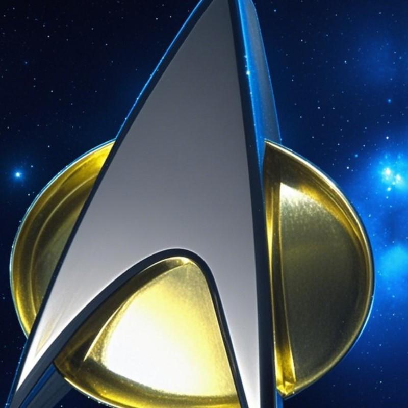 Přibližně 5 cm Star Trek Nová generace Kostým Magnetický odznak komunikátoru Špendlík Kovová figurka Hračky NOVÉ