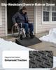 Driveway Curb Ramp, 3.175 Tons Load Capacity, 17.8 cm Rise Height Heavy Duty Curbside Bridge Ramp with Drainage Tank for Wheelchairs, Strollers,