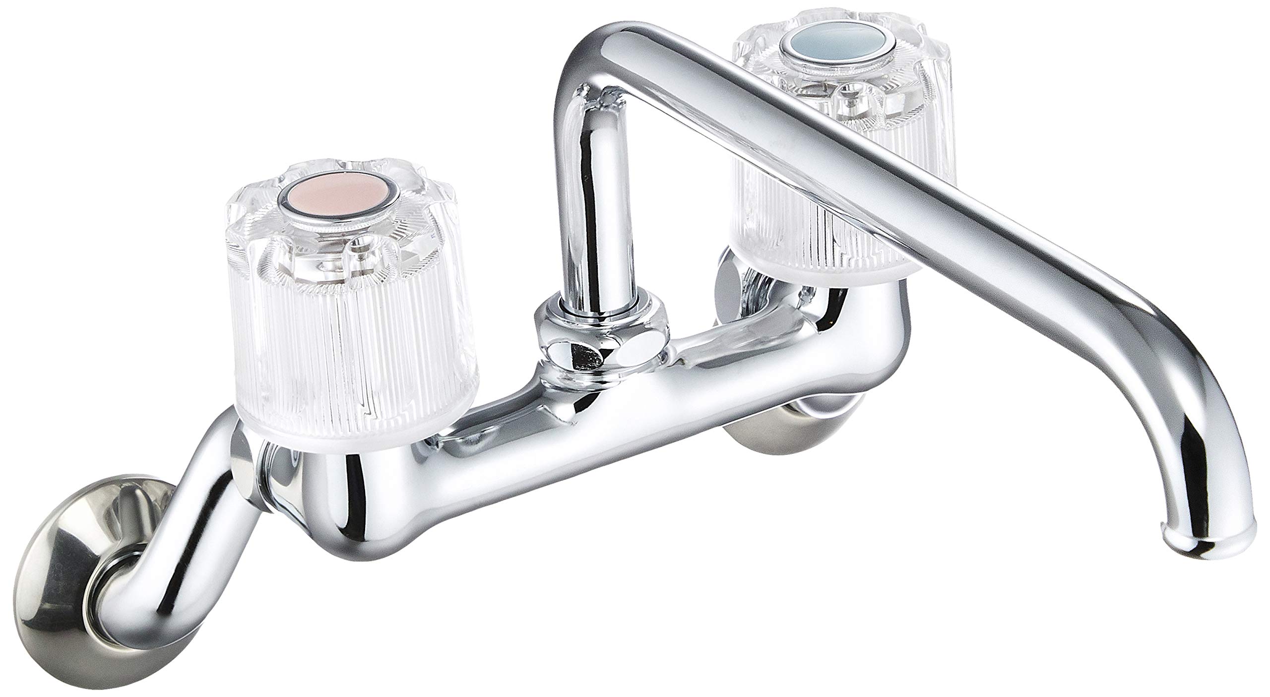 SANEI Kitchen Mixer Handle Upward Wall Two-Handle Tap, Type, Facing, Mounted, CK211-13