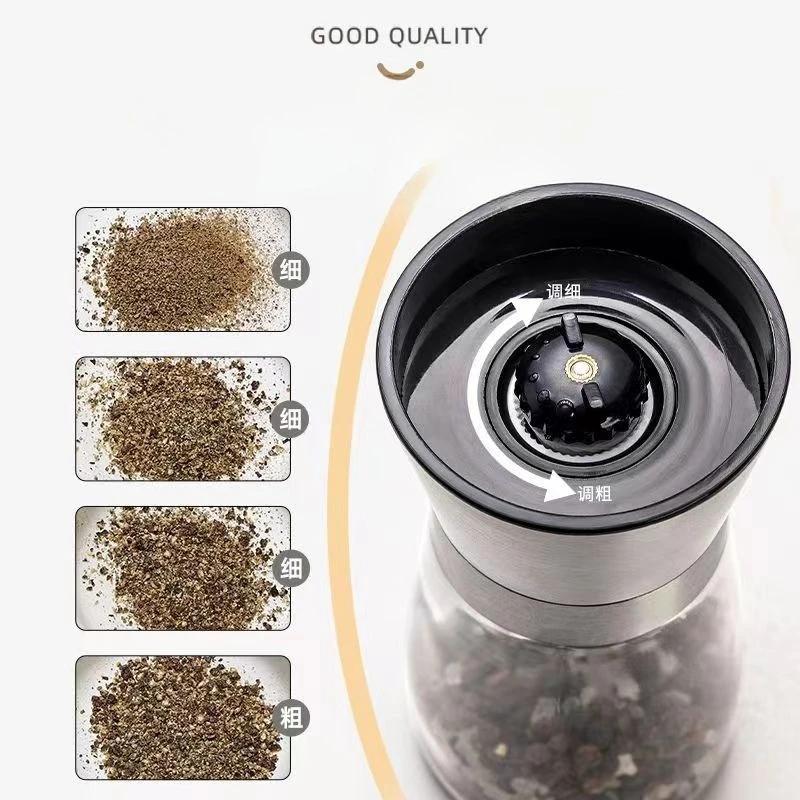 304 Stainless Steel Coffee Bean Powder Grinding Bottle, Household Manual Seasoning Pepper, Kitchen Freshly Ground