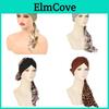 Fashion Long Tail Scarf Hat With Floral Chiffon Material For Casual And Outdoor Use