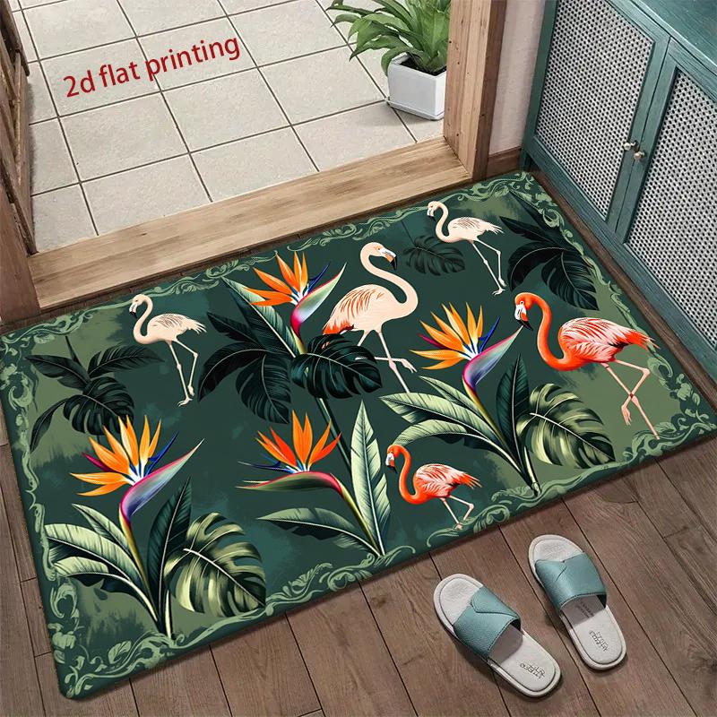 Flamingo Tropical Mat Living Room Decoration Home Sofa Non-Slip Carpet Study Bedroom Tatami Children'S Soft Floor Mat