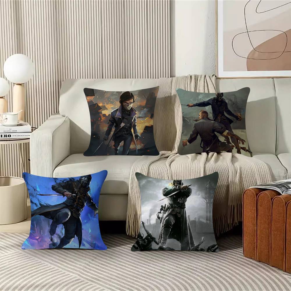 Dishonored Game Pillow Gift Home Office Decoration Bedroom Sofa Car Cushion Cover Case x