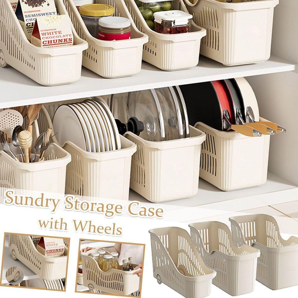 

Large Capacity Sundry Storage Case Plastic Kitchen Cabinet Organizer Durable Pot Cover Holder S