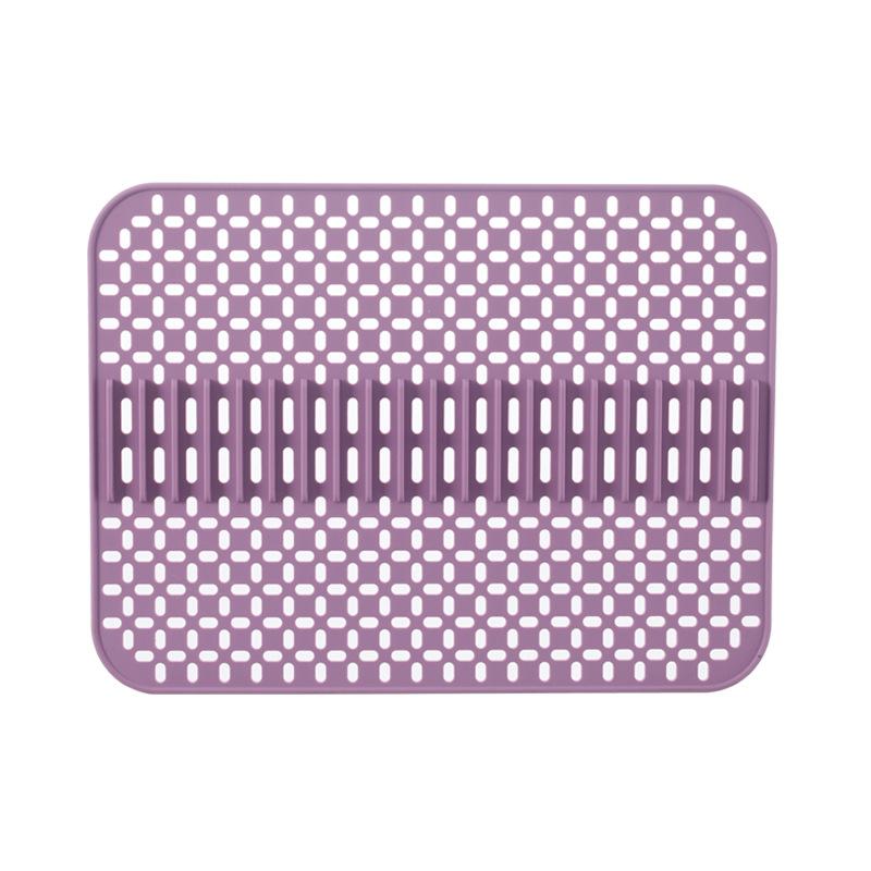 Hollow Silicone Non-slip Heat Insulation Mat Bar Kitchen Sink Protection Mat for Tea Set Tableware