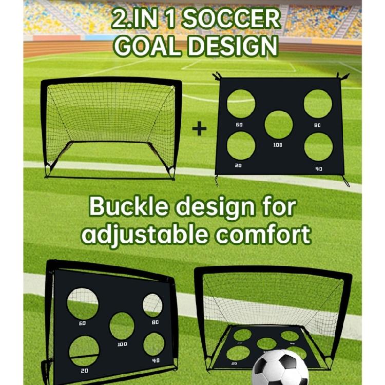 Easy Assembly 5 Hole soccers Goal Construction Materials Ideal for Youth and Adult Enthusiasts